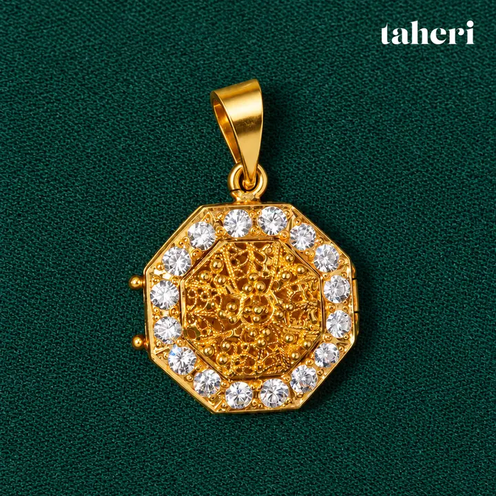 White Stone Octagon Taweez by TAHERI