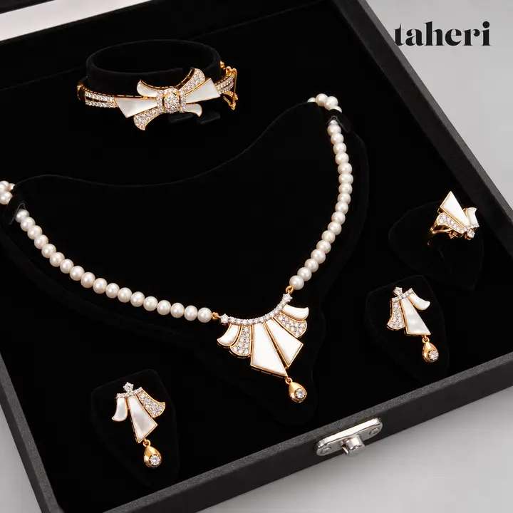 Mother-of-Pearl Bow Set by TAHERI