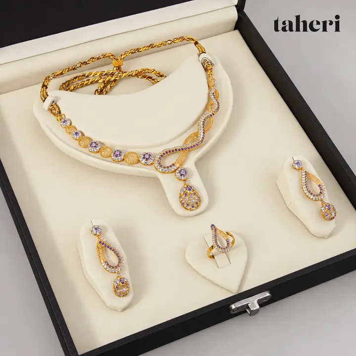 Lavender Wave Drop Set by TAHERI
