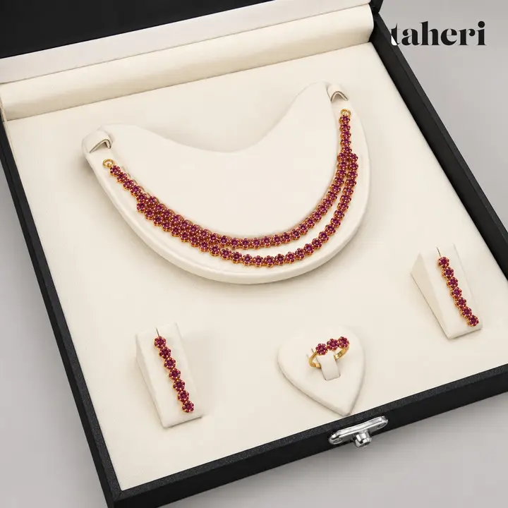 Ruby Double Strand Set by TAHERI