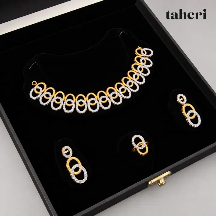 Two-Tone Interlocking Loop Set by TAHERI