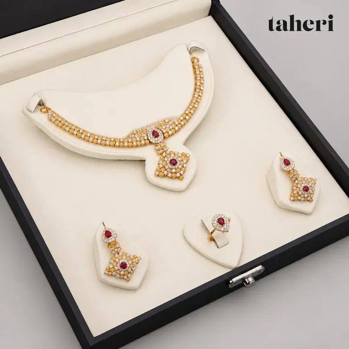 Ruby Kite Pendant Set by TAHERI