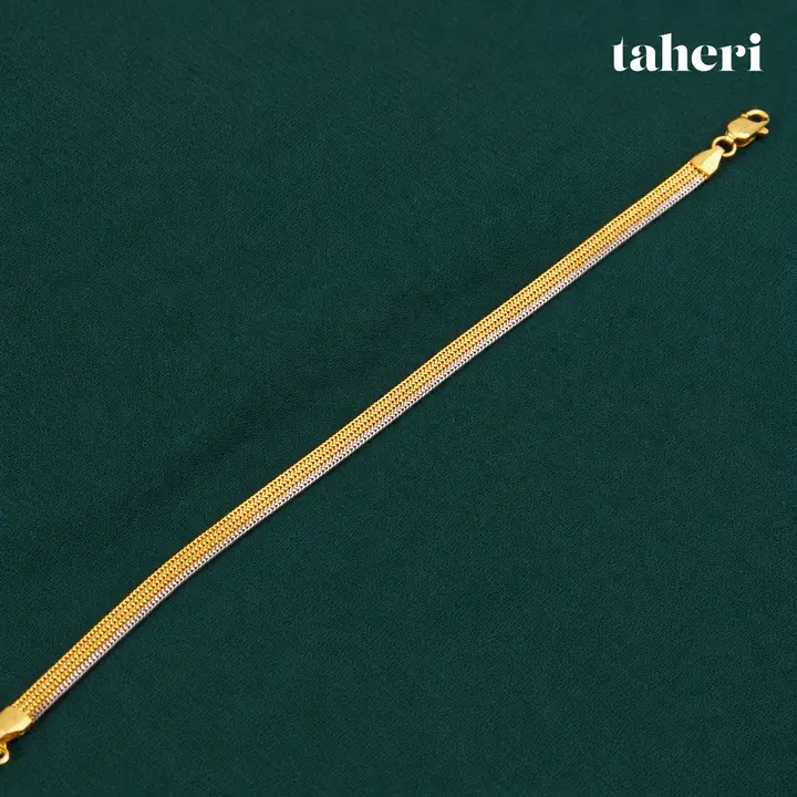 Two-Tone Flat Chain Bracelet by TAHERI