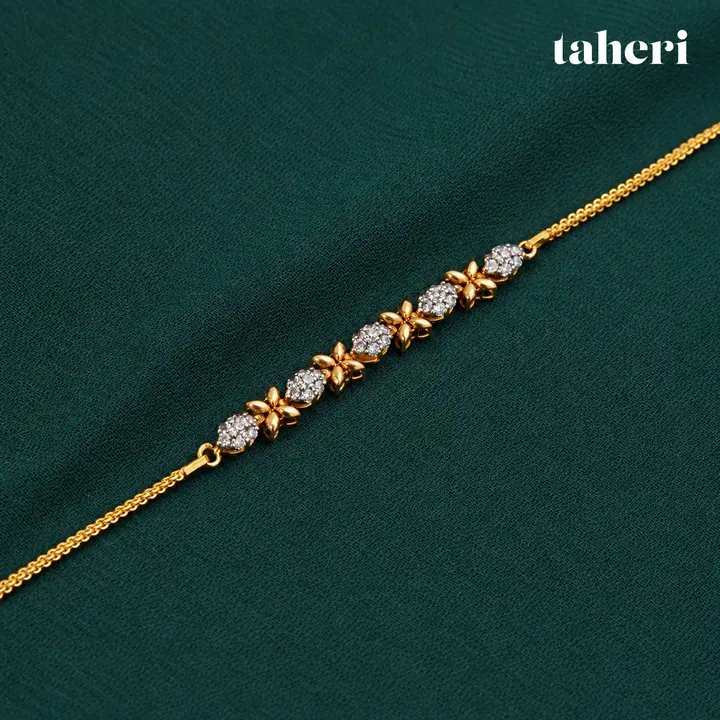Pavé Cluster Flower Bracelet by TAHERI