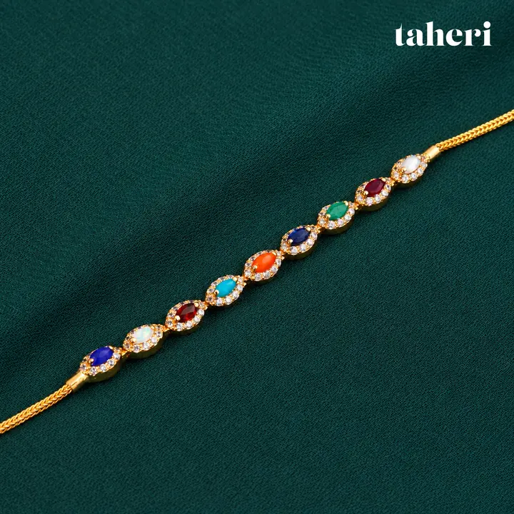 Navratan Halo Bracelet by TAHERI