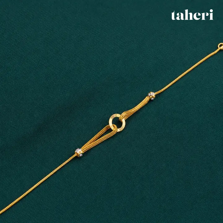 Gold Ring Loop Bracelet by TAHERI