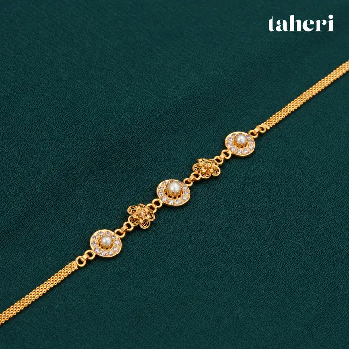 Pearl Halo Filigree Bracelet by TAHERI
