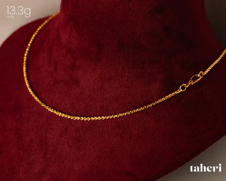 Yellow Gold Chain design 13 by TAHERI
