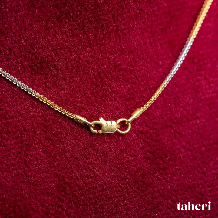21k Two-Tone Gold Chain design 28 by TAHERI
