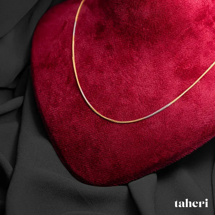 21k Two-Tone Gold Chain design 30 by TAHERI