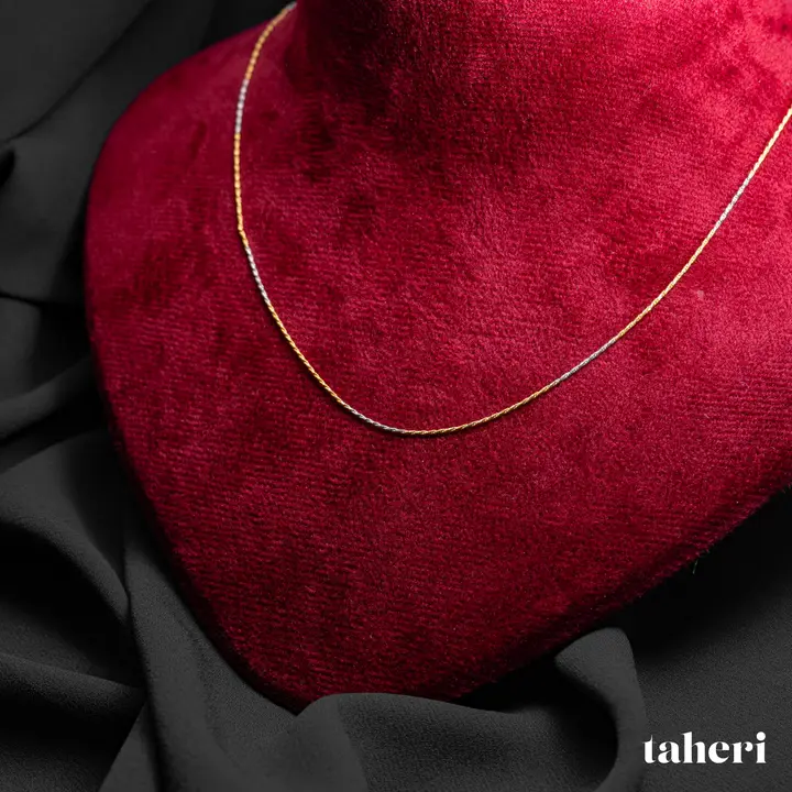 21k Two-Tone Gold Chain design 32 by TAHERI