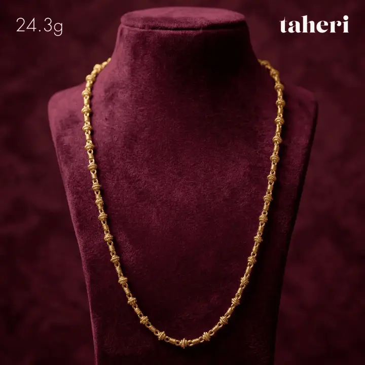 21k Yellow Gold Chain design 45 by TAHERI