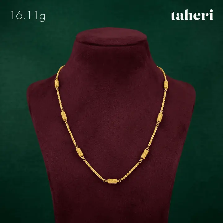 Yellow Gold Chain design 50 by TAHERI