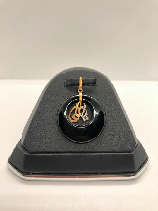 21k Two-Tone Gold Locket with Colored Stones design 39 by TAHERI