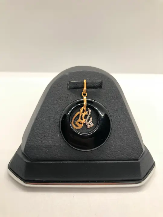 21k Two-Tone Gold Locket with Colored Stones design 40 by TAHERI