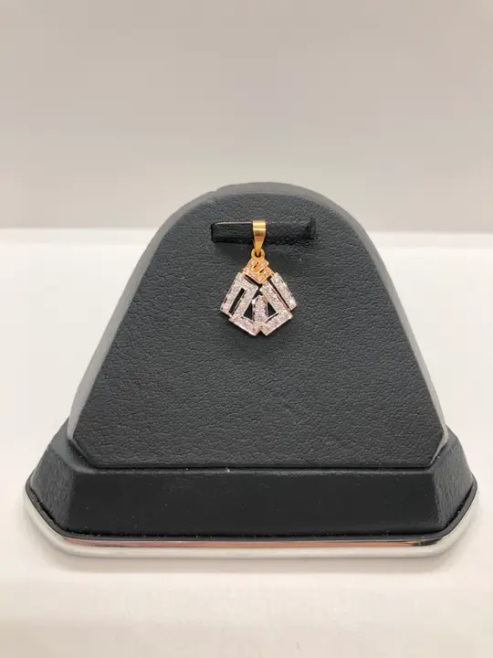 21k Two-Tone Gold Locket with Cubic Zirconia design 86 by TAHERI