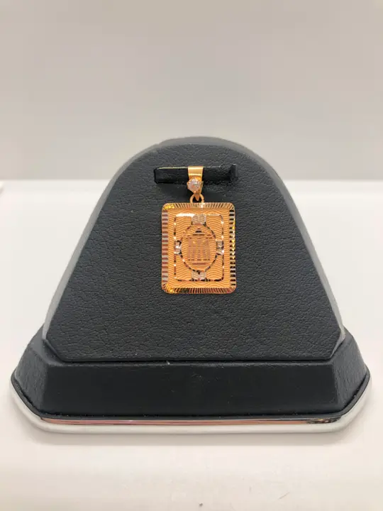 21k Two-Tone Gold Locket with Cubic Zirconia design 105 by TAHERI