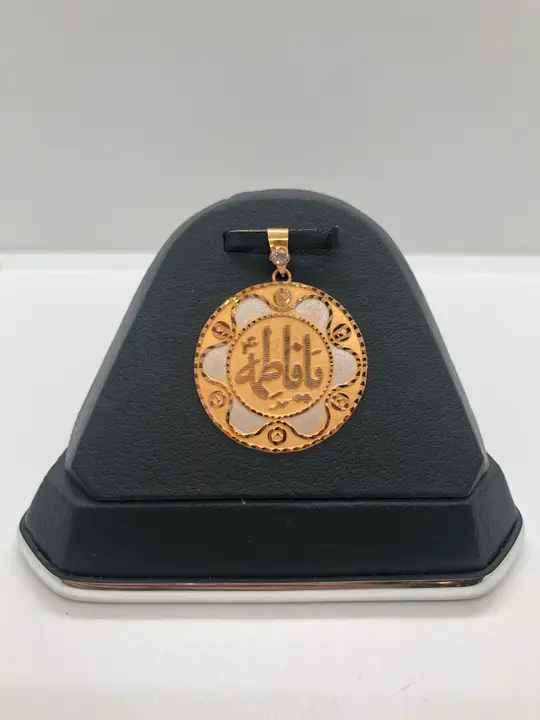 21k Two-Tone Gold Locket with Cubic Zirconia design 109 by TAHERI