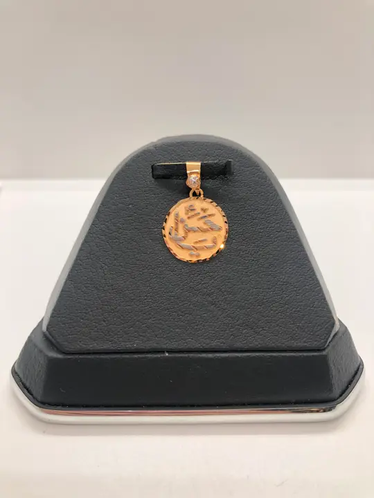 21k Two-Tone Gold Locket with Cubic Zirconia design 111 by TAHERI
