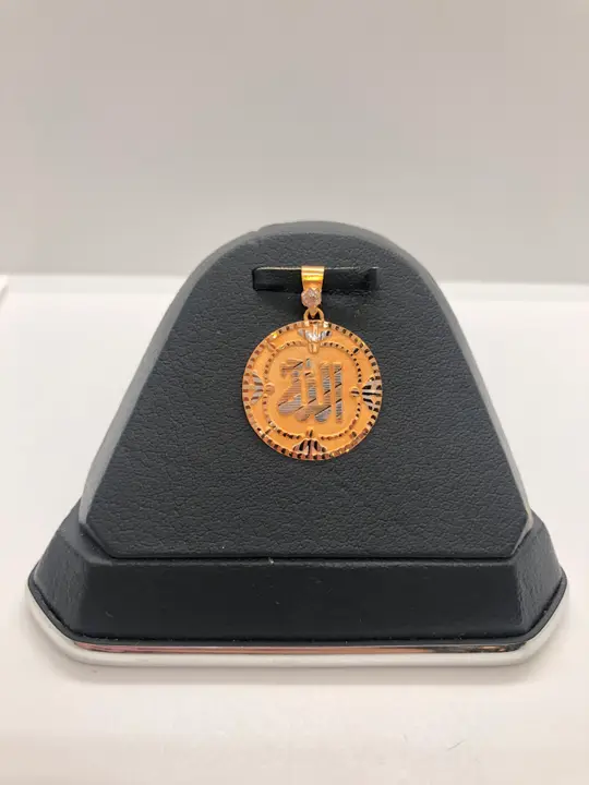 21k Two-Tone Gold Locket with Cubic Zirconia design 112 by TAHERI