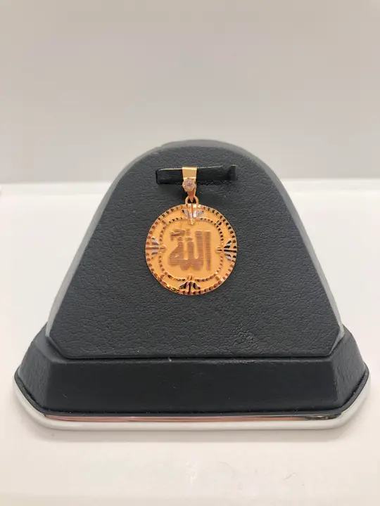 21k Two-Tone Gold Locket with Cubic Zirconia design 113 by TAHERI