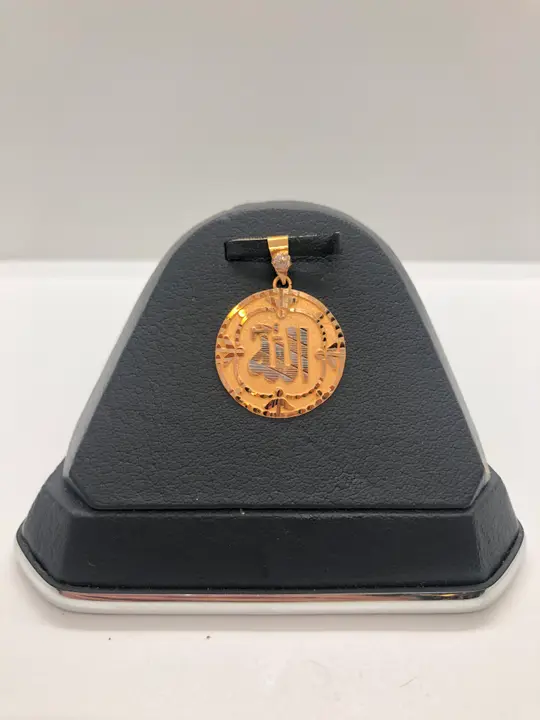 21k Two-Tone Gold Locket with Cubic Zirconia design 118 by TAHERI