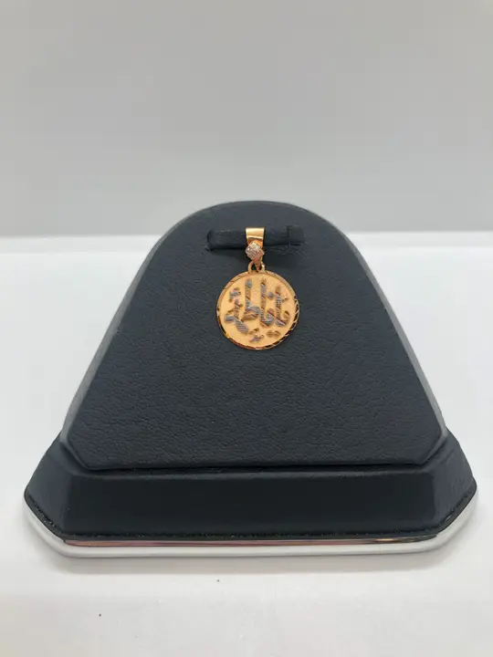 21k Two-Tone Gold Locket with Cubic Zirconia design 124 by TAHERI