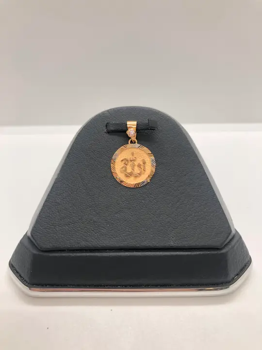 21k Two-Tone Gold Locket with Cubic Zirconia design 127 by TAHERI