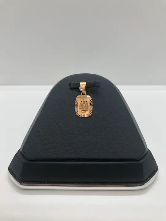 21k Two-Tone Gold Locket with Cubic Zirconia design 135 by TAHERI