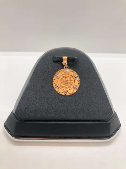 21k Two-Tone Gold Locket with Cubic Zirconia design 140 by TAHERI