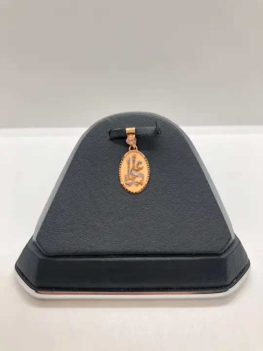 21k Two-Tone Gold Locket with Cubic Zirconia design 148 by TAHERI