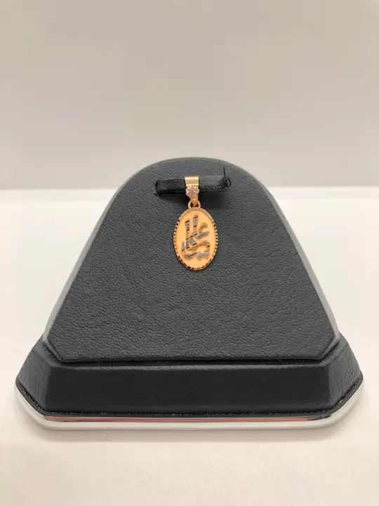 21k Two-Tone Gold Locket with Cubic Zirconia design 157 by TAHERI