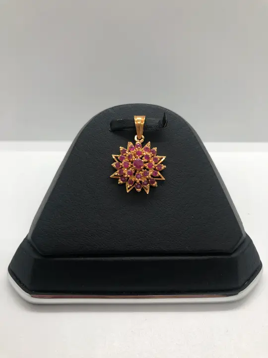 21k Yellow Gold Locket with Ruby design 179 by TAHERI