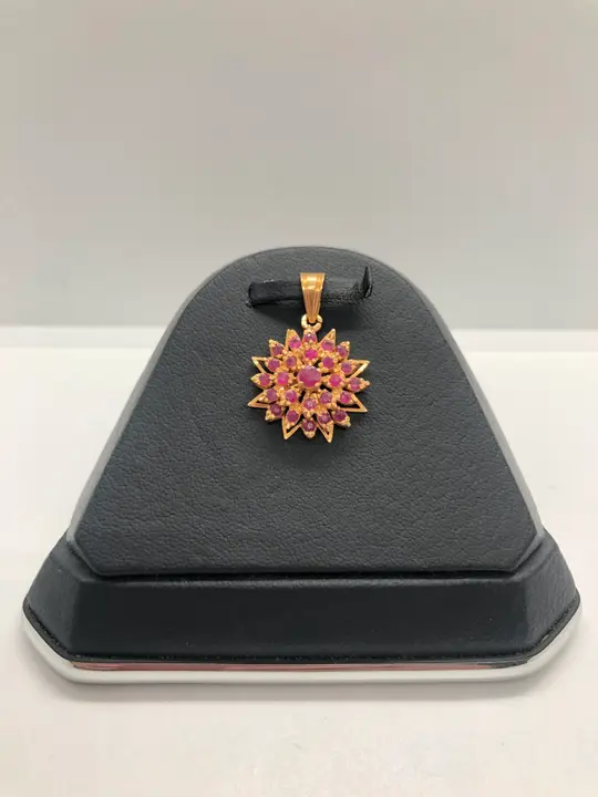 21k Yellow Gold Locket with Ruby design 180 by TAHERI