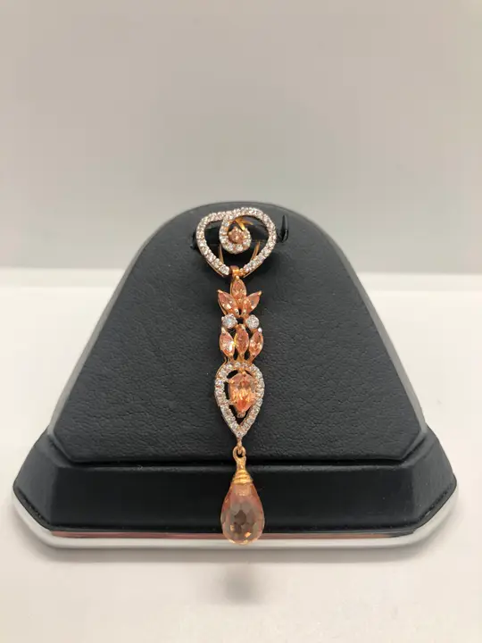 21k Two-Tone Gold Locket with Colored Stones design 193 by TAHERI