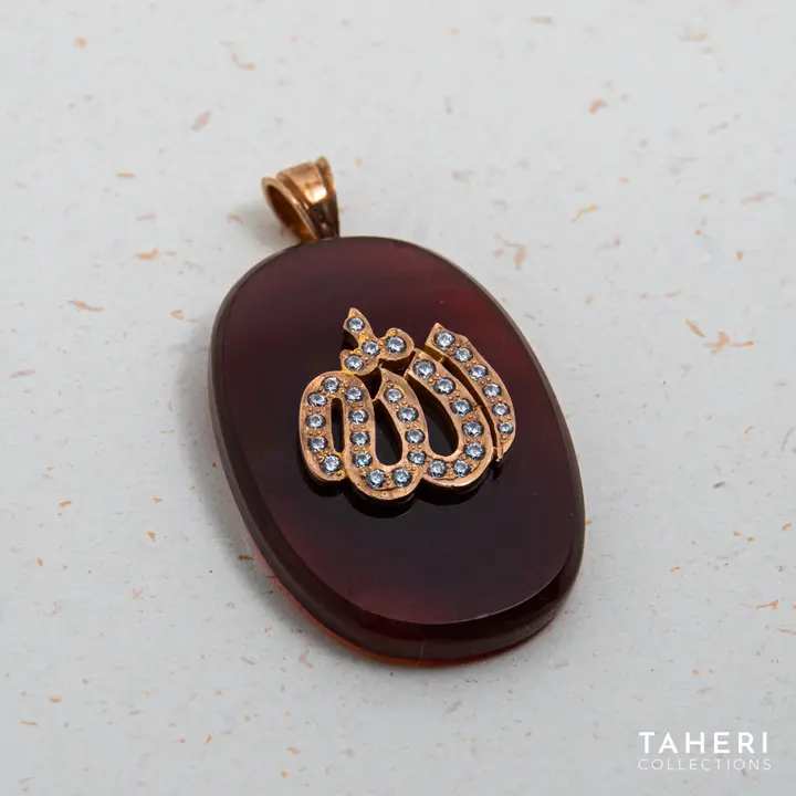 21k Yellow Gold Takhti with Colored Stones design 28 by TAHERI