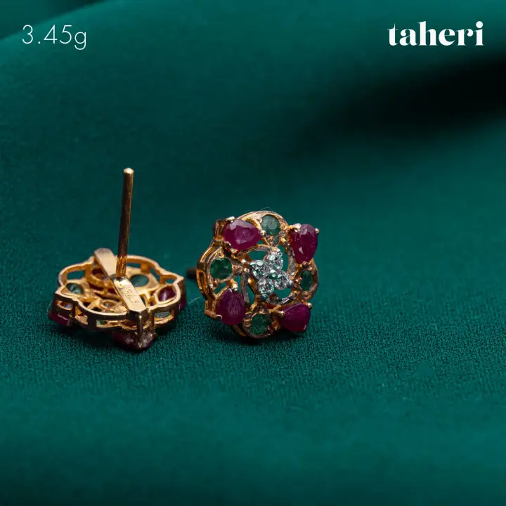 Yellow Gold Top with Ruby design 55 by TAHERI
