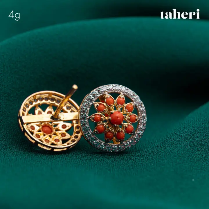 Two-Tone Top with Colored Stones design 56 by TAHERI