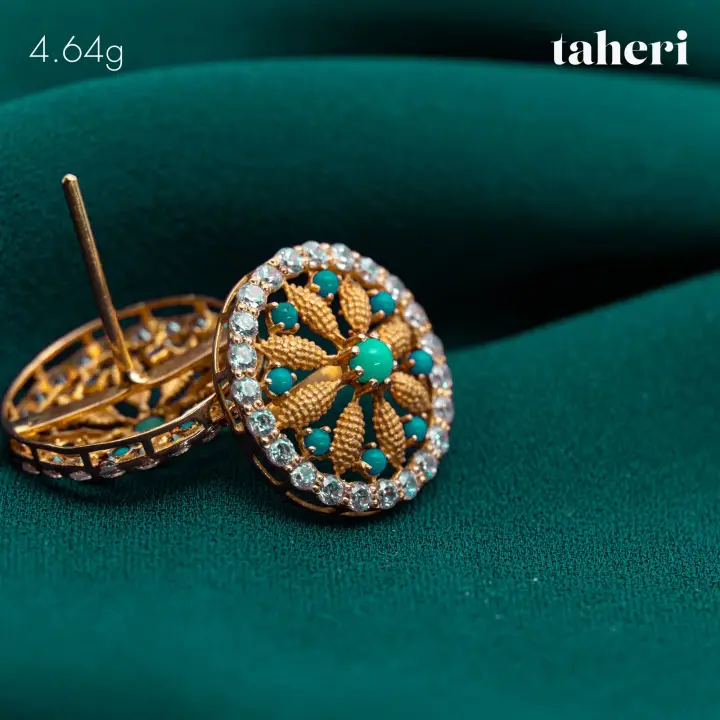Yellow Gold Top with Cubic Zirconia design 59 by TAHERI