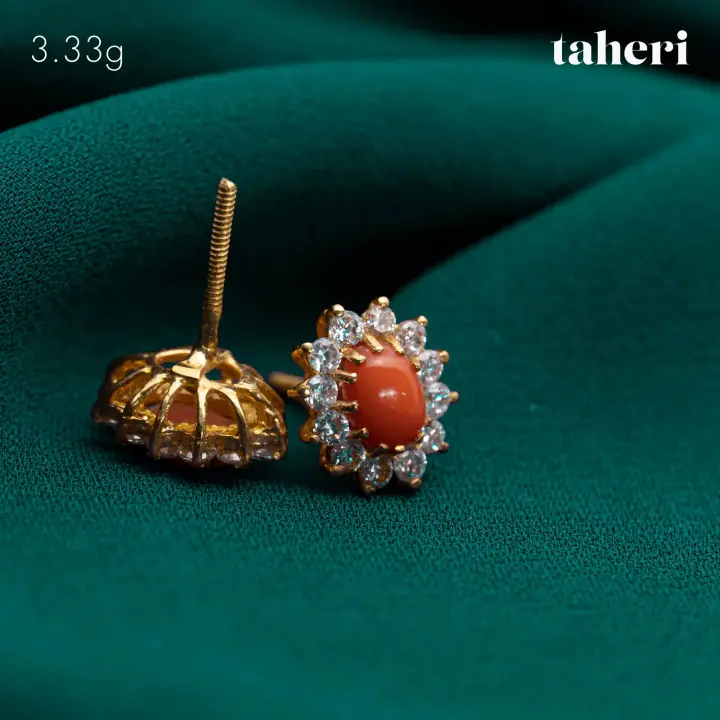 Yellow Gold Top with Colored Stones design 82 by TAHERI