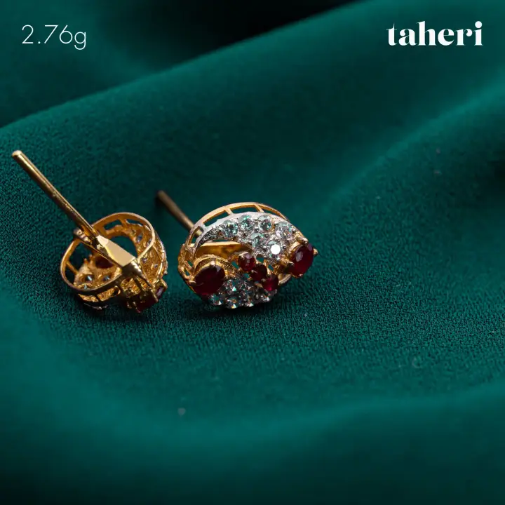 Two-Tone Top with Ruby design 110 by TAHERI