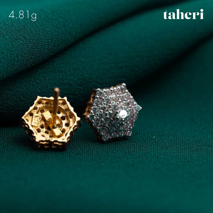 Two-Tone Top with Cubic Zirconia design 114 by TAHERI