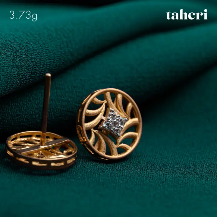 Yellow Gold Top with Cubic Zirconia design 117 by TAHERI