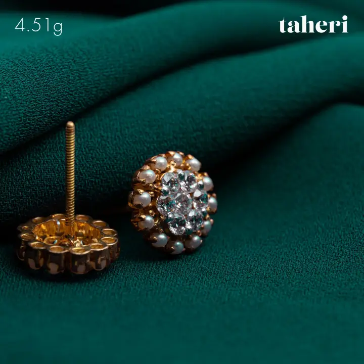 Yellow Gold Top with Cubic Zirconia design 118 by TAHERI