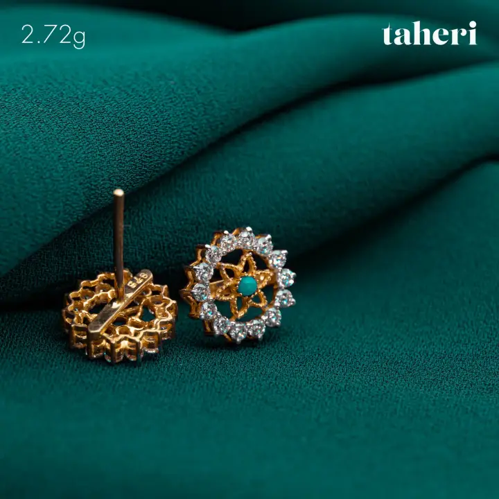 Yellow Gold Top with Cubic Zirconia design 122 by TAHERI