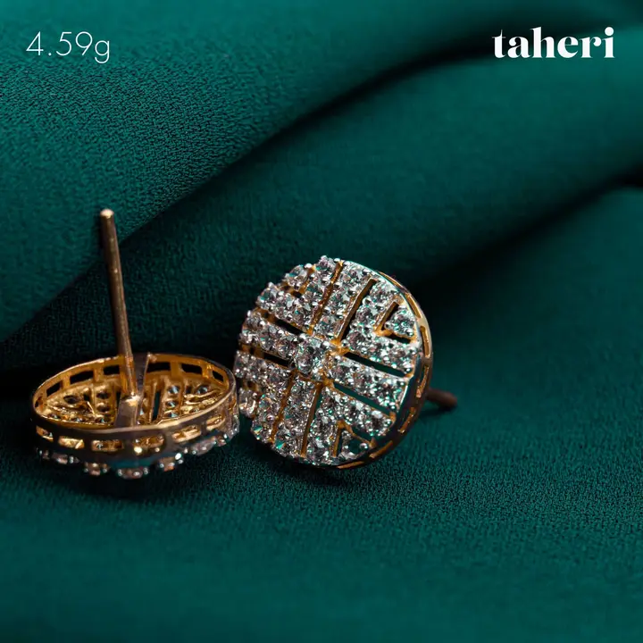 Yellow Gold Top with Cubic Zirconia design 125 by TAHERI
