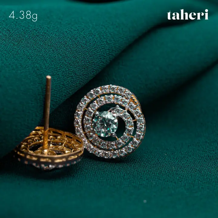 Yellow Gold Top with Cubic Zirconia design 126 by TAHERI