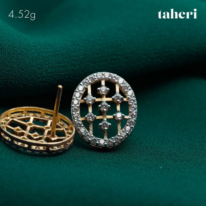 Two-Tone Top with Cubic Zirconia design 129 by TAHERI