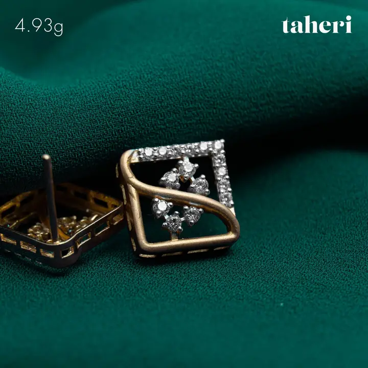 Two-Tone Top with Cubic Zirconia design 130 by TAHERI