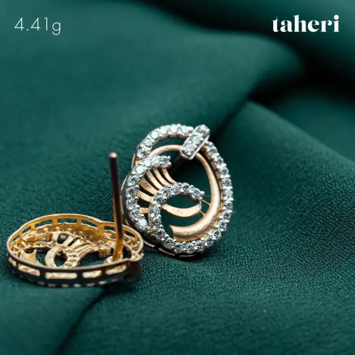 Two-Tone Top with Cubic Zirconia design 133 by TAHERI